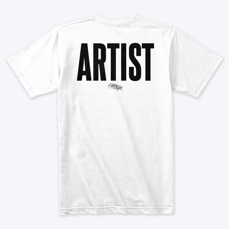 WHITE ARTIST TEE